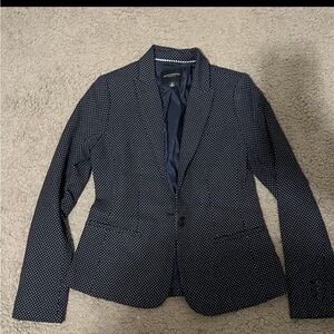 Banana Republic Navy Polka Dot Blazer